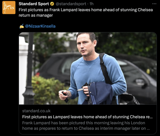 사진=이브닝 스탠다드 SNS