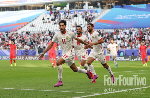 사진=게티이미지. 조별리그 2차전 요르단과 비겼던 한국