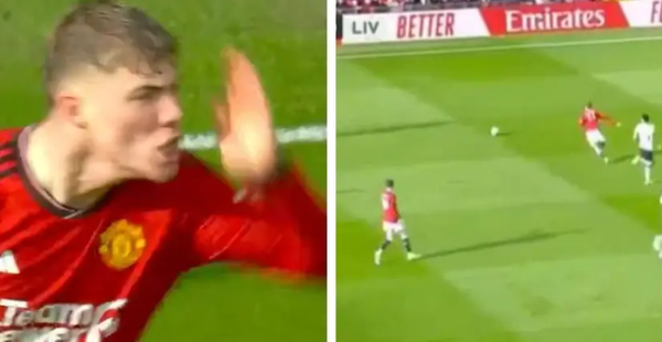 사진=트리뷰나. 라스무스 회이룬의 분노가 맨유 팬들로부터 찬사를 받았다.맨체스터 유나이티드는 18일 오전 0시 30분(한국시간) 영국 맨체스터에 위치한 올드 트래포드에서 열린 2023-24시즌 잉글랜드 FA컵 8강에서 리버풀과 연장 접전 끝에 4-3으로 패배했다.