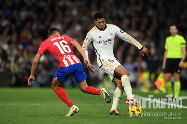 사진=게티이미지. 펩 과르디올라 감독이 레알 마드리드의 주드 벨링엄을 극찬했다.