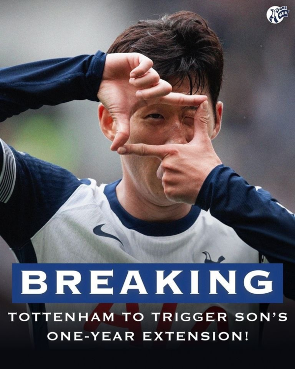 사진=텔레그래프. 토트넘 홋스퍼가 손흥민과 계약 1년 연장 조항 발동을 본격적으로 준비할 예정이다. 유럽 축구 이적시장 전문가 파브리시오 로마노 기자는 14일(이하 한국시간) 자신의 SNS를 통해 “토트넘은 손흥민의 계약을 2026년 6월까지 연장하는 조항을 활성화하기 위한 절차를 시작했다. 손흥민이 토트넘에서 최소한 한 시즌 더 뛰는 게 구단의 계획이다”고 독점 소식을 전했다.